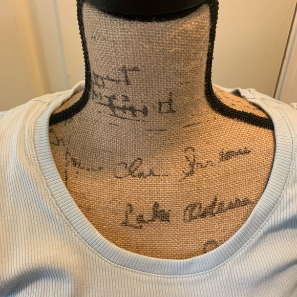 Flutter sleeve ribbed knit tee - Picture 2 of 6